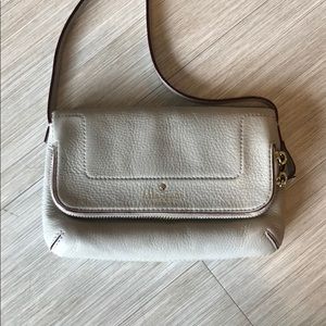 Kate Spade Pebble Leather Grey Crossbody